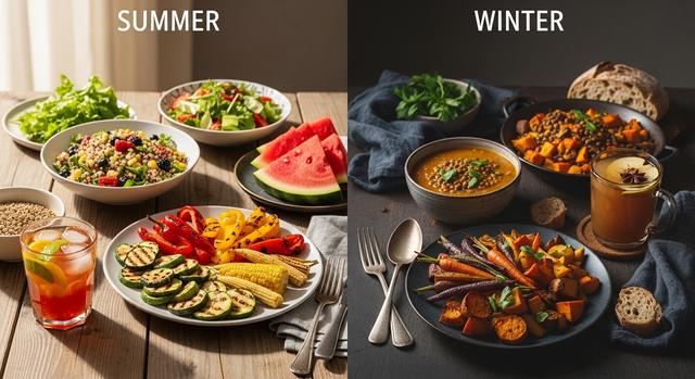 Seasonal Vegan Plan (Summer/Winter) for Healthy Eating